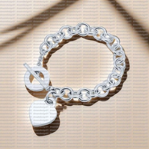 Other Women's Classic Heart Titanium Bracelet with White Cubic Zirconia