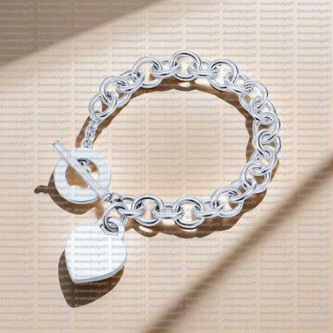 Other Women's Classic Heart Titanium Bracelet with White Cubic Zirconia