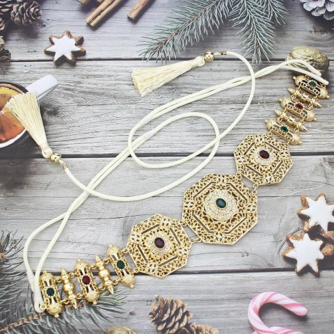 Sunspicems High-Quality Gold Moroccan Jewelry Set for Women