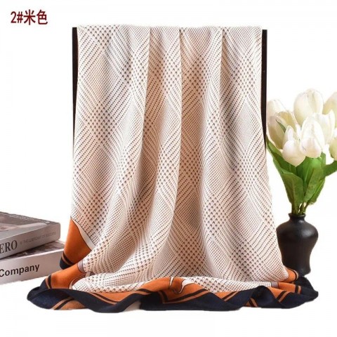 Elegant Fashion Thousand Bird Grid Print Scarf for Women, Versatile Neck & Wrap Shawl