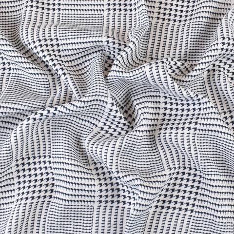Elegant Fashion Thousand Bird Grid Print Scarf for Women, Versatile Neck & Wrap Shawl