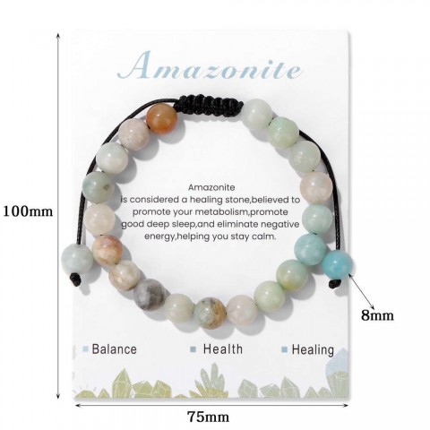 PAVOI 8mm Pink Rose Quartz Beaded Bracelet for Women and Men