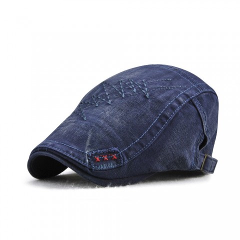 TOHUIYAN Unisex Vintage Cotton Newsboy Caps with Adjustable Strap