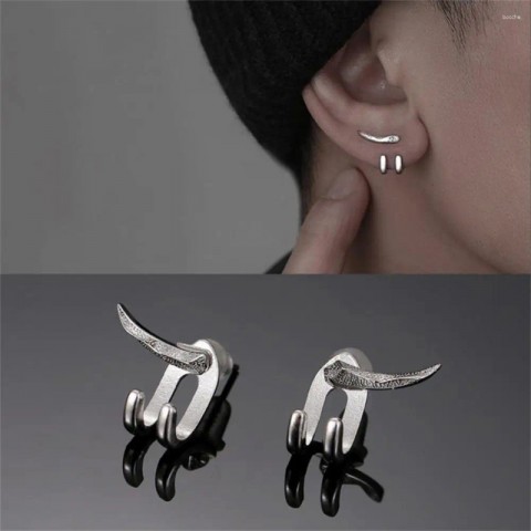 Stainless Steel Classic Stud Earrings for Men - Durable Punk Jewelry