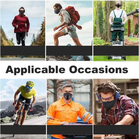 DHL Unisex Outdoor Cycling PM2.5 Protection Mask with Built-in Filter and Valve