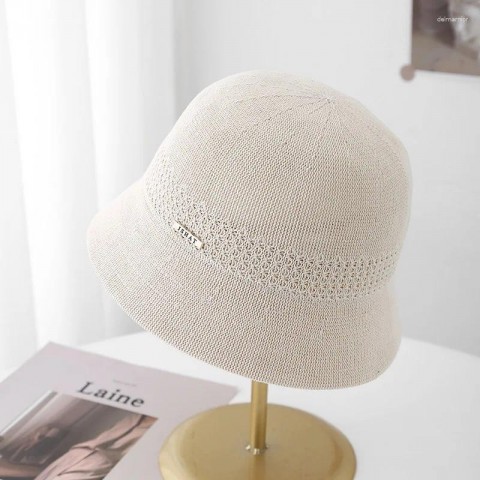 2025 Women's Fashionable Hollow Grid Bucket Hats