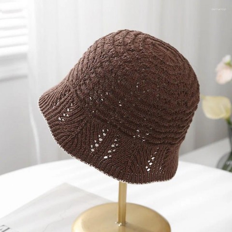 2025 Women's Fashionable Hollow Grid Bucket Hats
