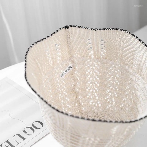 2025 Women's Fashionable Hollow Grid Bucket Hats