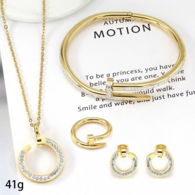 4SET Y2K Stainless Steel Triangle Pendant Necklaces for Unisex