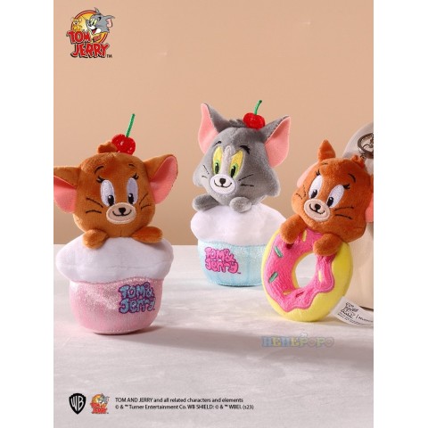 HUGKIS Tom and Jerry Plush Keychain Cosplay Gift for Boys