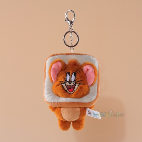 HUGKIS Tom and Jerry Plush Keychain Cosplay Gift for Boys