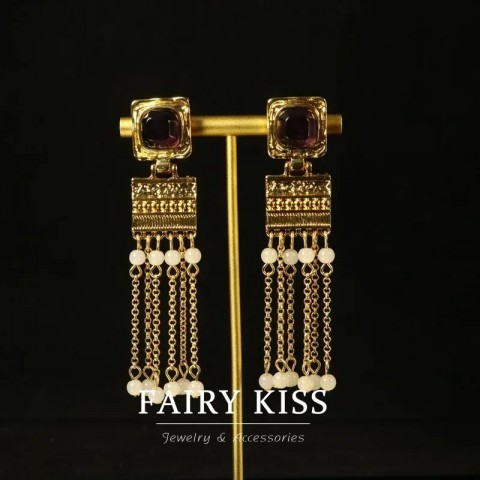 Small Exquisite Tassel Earrings for Women - Fashionable Commute Accessory 250103