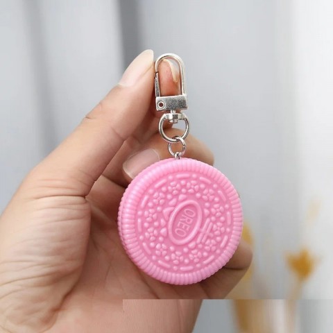 Biscuit Sandwich Keychain for Boys - Simulation Modeling Key Pendant