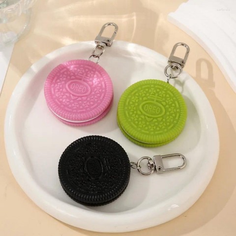 Biscuit Sandwich Keychain for Boys - Simulation Modeling Key Pendant