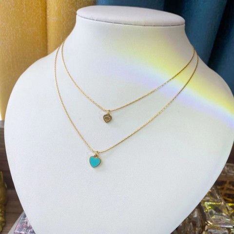 Elegant Heart Pearl Pendant Necklace for Women