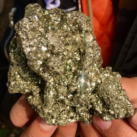 Miraculous Healing Quartz Crystal Specimen, Customizable Pyrite Decor for Office Energy Gem