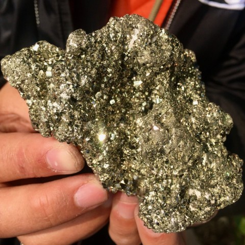 Miraculous Healing Quartz Crystal Specimen, Customizable Pyrite Decor for Office Energy Gem