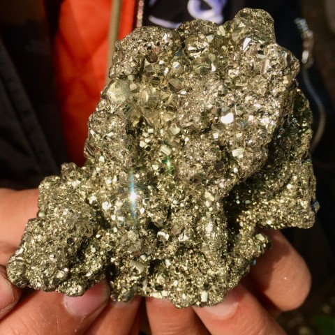 Miraculous Healing Quartz Crystal Specimen, Customizable Pyrite Decor for Office Energy Gem
