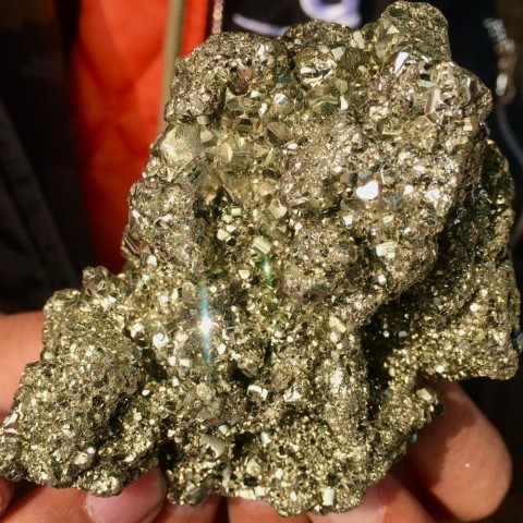 Miraculous Healing Quartz Crystal Specimen, Customizable Pyrite Decor for Office Energy Gem