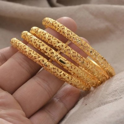 Bracelets Dubai Gold Color Bangle for Men Women Girls