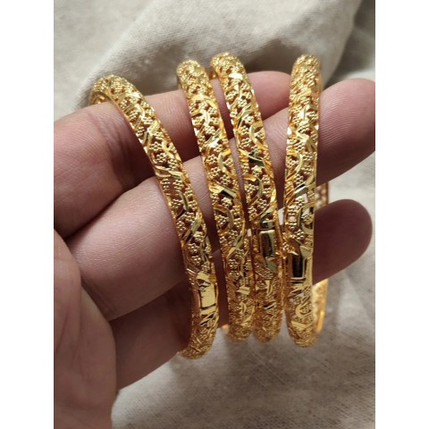 Bracelets Dubai Gold Color Bangle for Men Women Girls