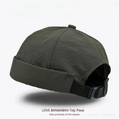 Berets Unisex Spring Summer Casual Melon Skin Beret Hats Without Brim