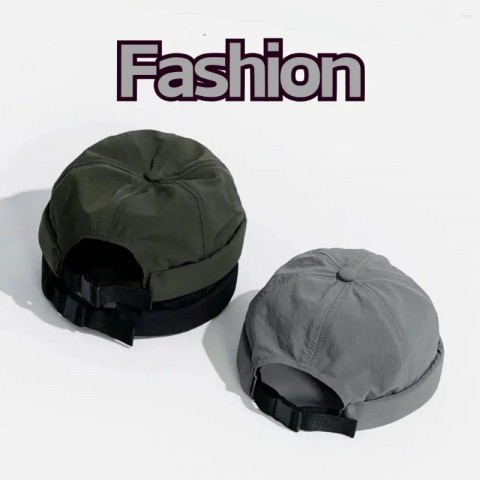 Berets Unisex Spring Summer Casual Melon Skin Beret Hats Without Brim