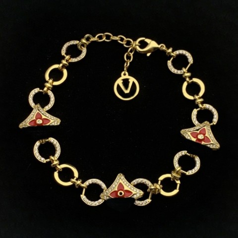 Elegant 18K Gold Plated Charm Bracelet for Women with Agate and Shell