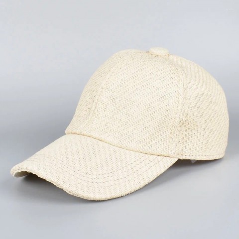 Unisex 2025 Spring Summer Ball Cap - Straw Snapback for Men Women