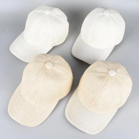 Unisex 2025 Spring Summer Ball Cap - Straw Snapback for Men Women