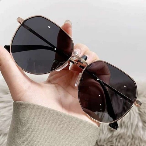 Retro Metal Designer Polarized Sunglasses UV400 Unisex Fashion Goggle