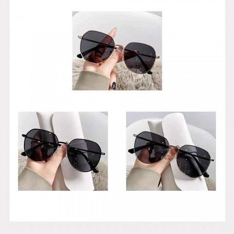 Retro Metal Designer Polarized Sunglasses UV400 Unisex Fashion Goggle