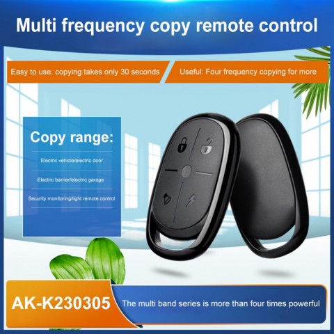 VAKIND Copy Remote Control for Smart Electric Door - 4 Buttons, 315/433/418/430MHZ