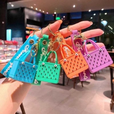 Cute Beach Keychains for Women - Soft Silky Fashion Seaside Car Keychain H250111