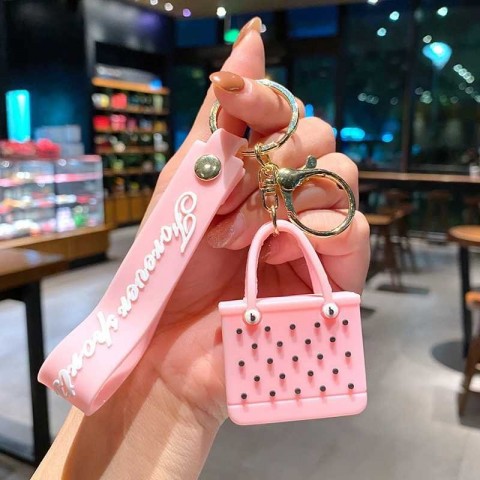 Cute Beach Keychains for Women - Soft Silky Fashion Seaside Car Keychain H250111
