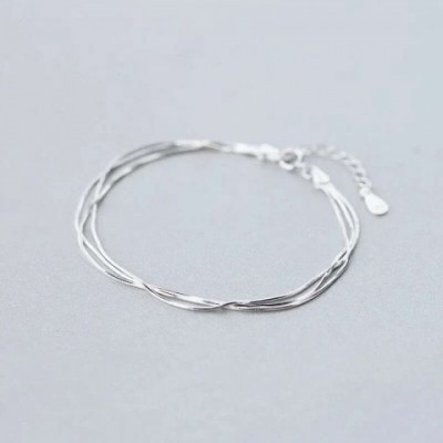 Simple Layer Women's Bracelets Korean Fashion Jewelry