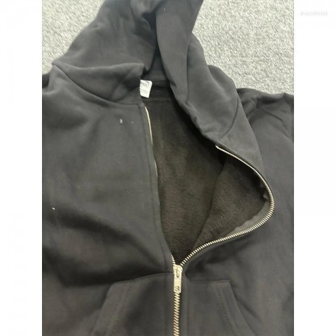 Men's High-Quality Original Design Black Zipper Tracksuits with Comfortable Hoodies and Sweatpants