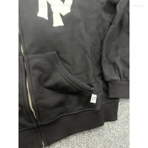 Men's High-Quality Original Design Black Zipper Tracksuits with Comfortable Hoodies and Sweatpants