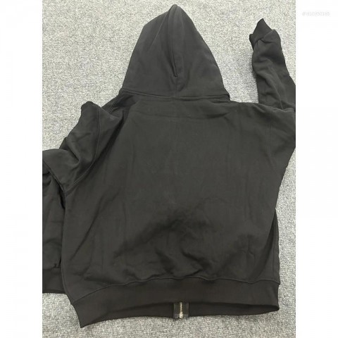 Men's High-Quality Original Design Black Zipper Tracksuits with Comfortable Hoodies and Sweatpants
