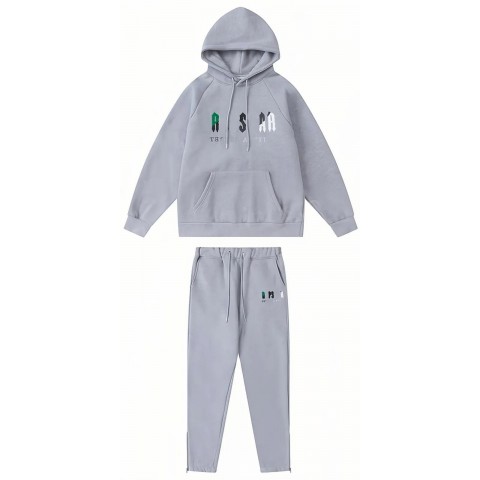 2025 Men's Y2K Embroidered Tracksuit, Warm Hoodie & Zipper Pants, Sizes S-XL
