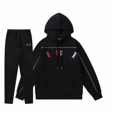 2025 Men's Y2K Embroidered Tracksuit, Warm Hoodie & Zipper Pants, Sizes S-XL