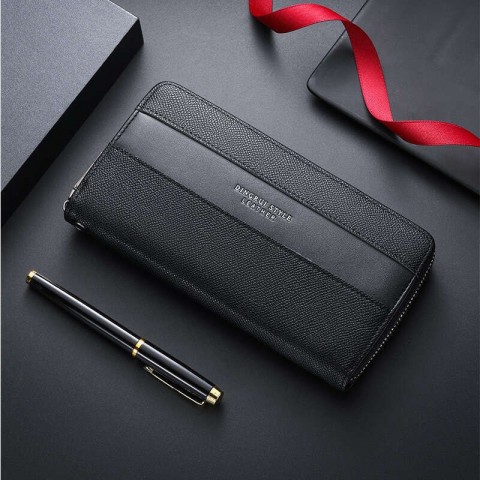 Litchi Pattern High-End Business Card Wallet for Men