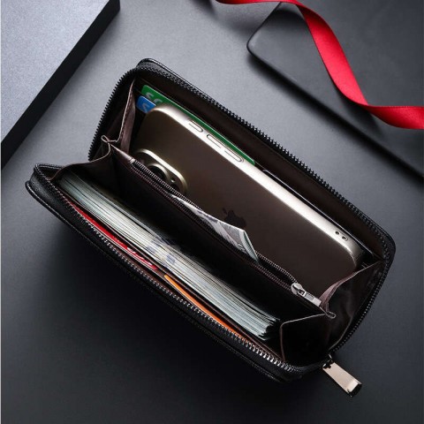 Litchi Pattern High-End Business Card Wallet for Men