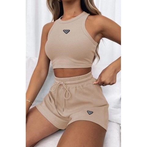 Chic Women's Sports Tracksuits 2 Piece Gym Suit Set for Fitness