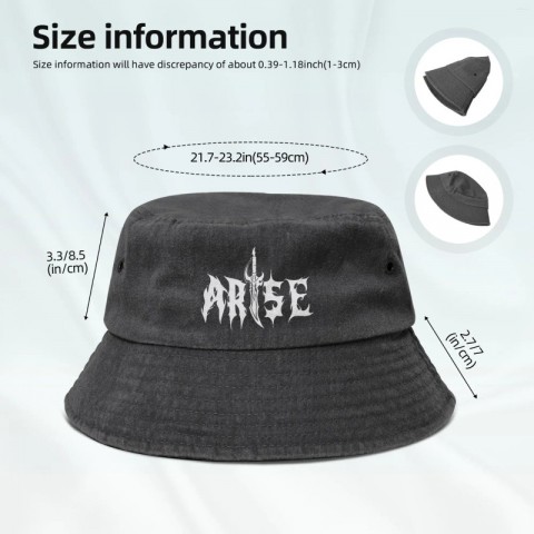 ARISE! Unisex Vintage Dobby Weave Cotton Beret, Solo Leveling Sung Jinwoo Bucket Hat