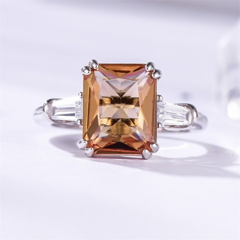 Kuololit Women's Sterling Silver Color Change Zultanite Diaspore Ring - Wedding Gift