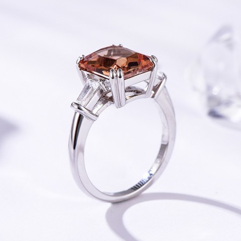 Kuololit Women's Sterling Silver Color Change Zultanite Diaspore Ring - Wedding Gift