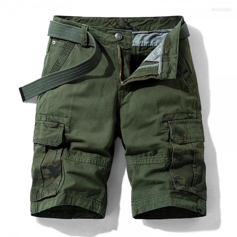 Comfortable Men's Cotton Cargo Shorts for Summer