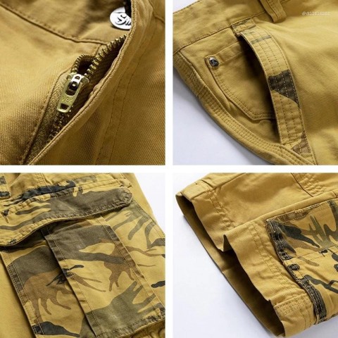 Comfortable Men's Cotton Cargo Shorts for Summer