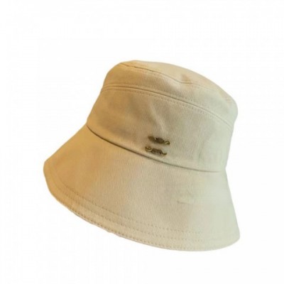 Unisex Triumphal Arch Applique Bucket Hat - Sun-proof Wide Brim Hat for Outdoor Wear